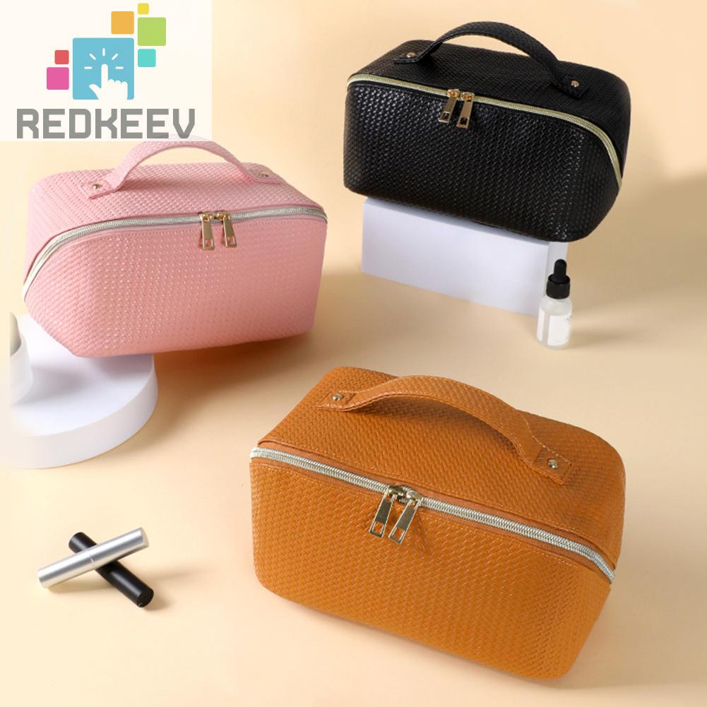 Túi Đựng Mỹ Phẩm Da PU Dung Tích Lớn Tiện Dụng Khi Đi Du Lịch