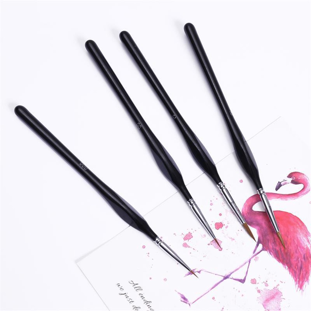 Ny-10 Cọ Vẽ Tranh Màu Nước Đầu Nhọn Hình Tam Giác Bằng Len Nylon Siêu Mịn