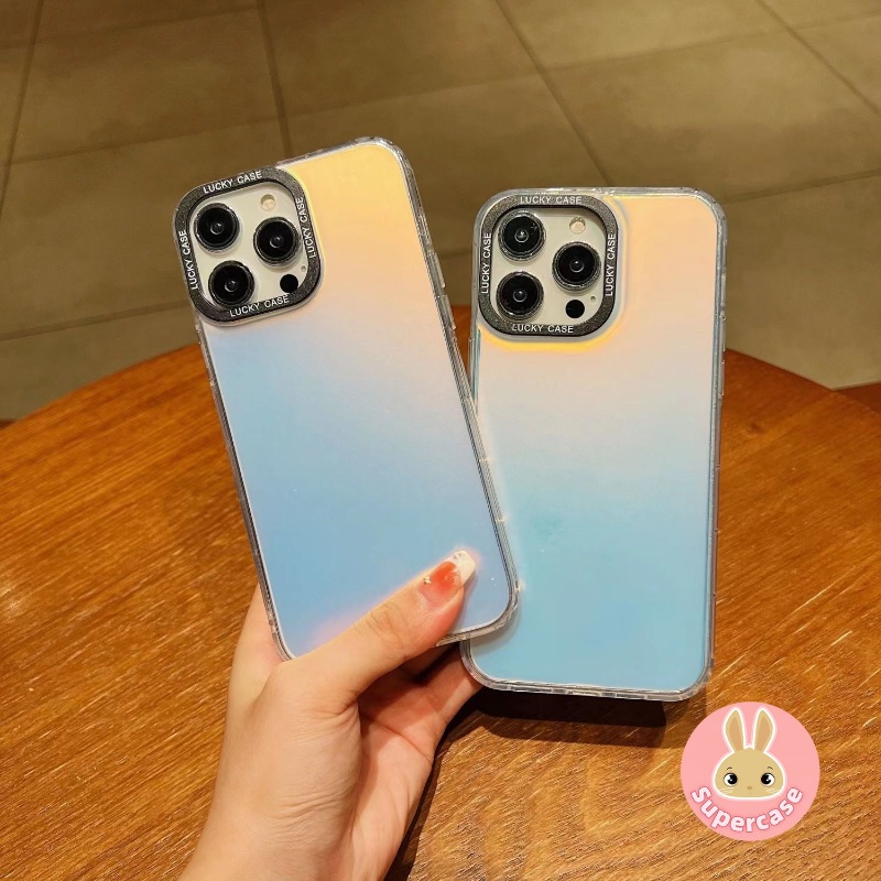 Ốp Điện Thoại Màu Laser Đa Sắc Mẫu Mới Đơn Giản Cho OPPO Reno 9 Pro 5G 8 5G 7 Pro 5G 6 5 5G 5K Find X3 Lite