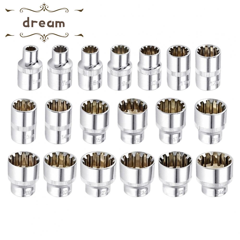 【DREAMLIFE】Socket Chrome Vanadium Steel Ratchet Socket Torx Bit Socket For Ratchet Wrench