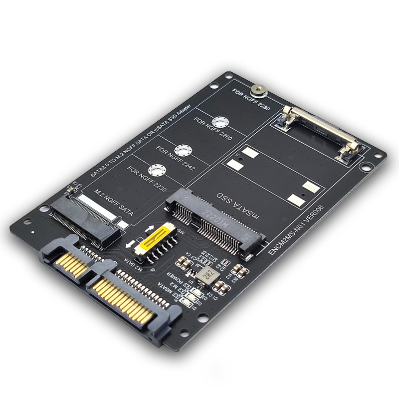 Bộ chuyển đổi SSD M2 mSATA Bộ chuyển đổi mSATA SATA M.2 sang SATA 3.0 6Gb Riser M2 sang SATA 2.5 inc