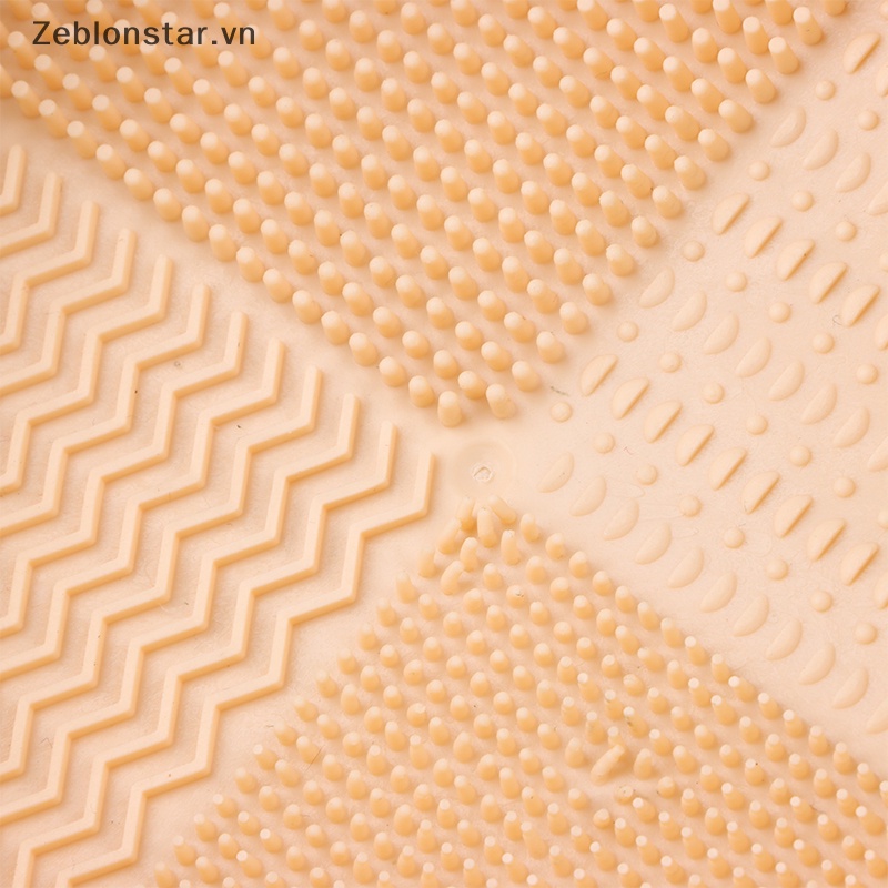 Miếng Silicone Vệ Sinh Cọ Trang Điểm Gấp Gọn Tiện Lợi