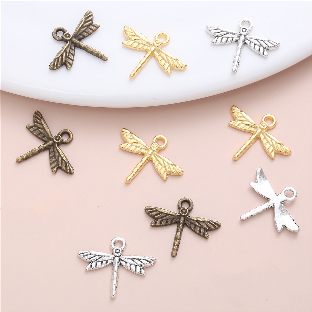 Set 30 Mặt Vòng cổ Hình Chuồn Chuồn Phong Cách Vintage