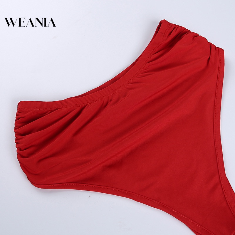 Bikini Nữ Cạp Cao Buộc Dây In Hoa 3D Gợi Cảm