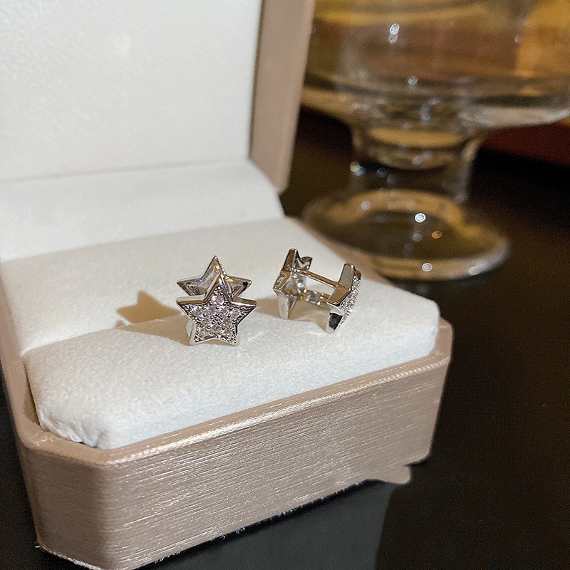 Bông Tai Ngôi Sao Lấp Lánh Thời Trang Dành Cho Nữ