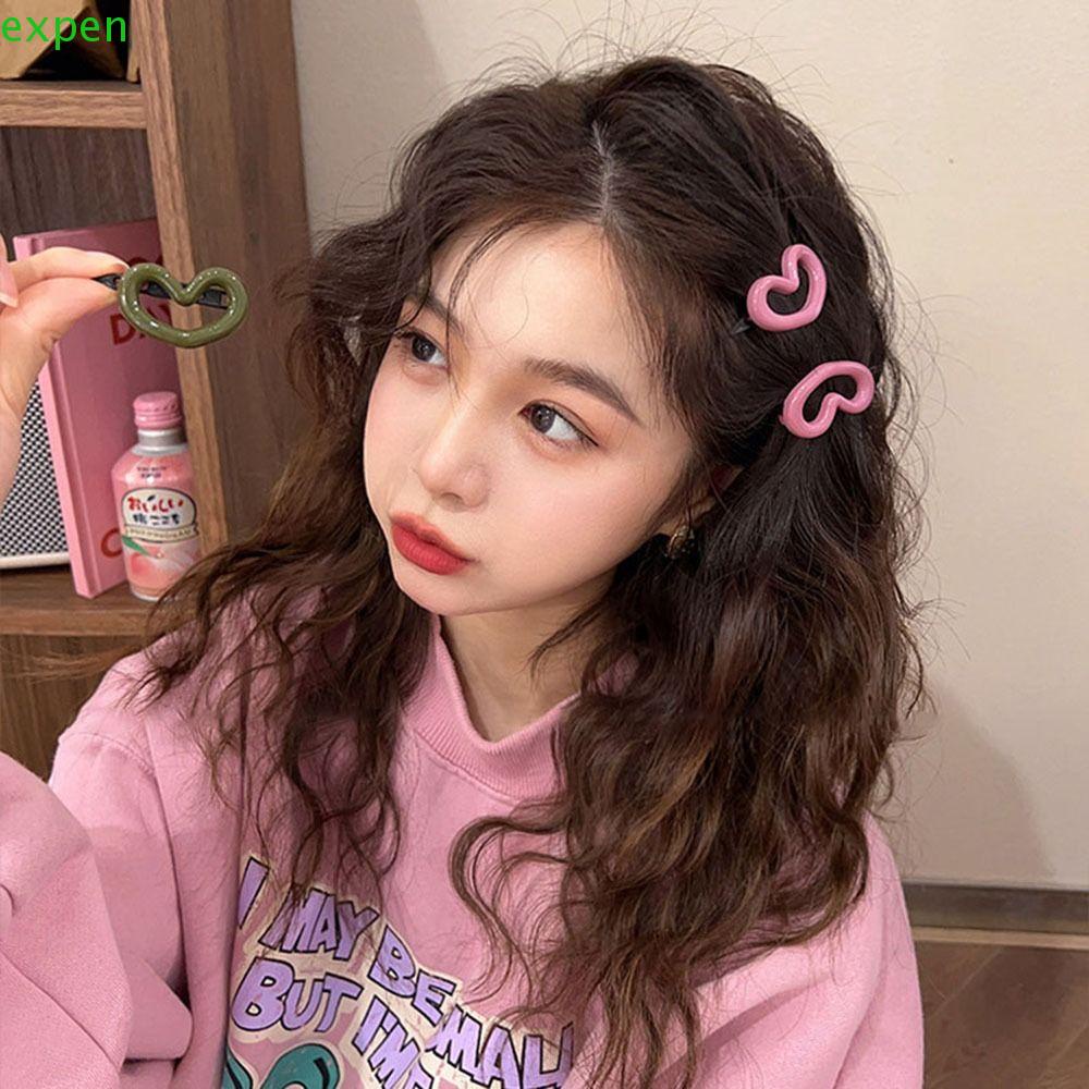 EXPEN Kẹp Tóc Hình Trái Tim Xinh Xắn Cho Nữ Y2K