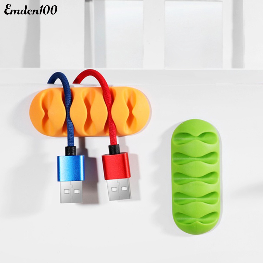 Giá Đỡ Dây Cáp Tự Dính 5 Ngăn Tiện Lợi