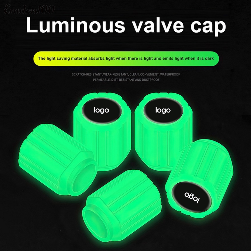 Vỏ Bọc Van Bánh Xe Hơi Chống Rò Rỉ Có Hiệu Ứng Dạ Quang