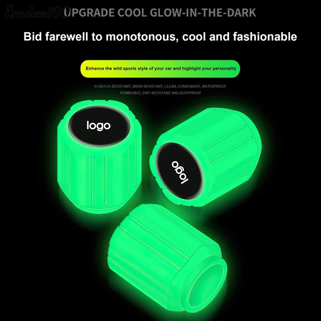 Vỏ Bọc Van Bánh Xe Hơi Chống Rò Rỉ Có Hiệu Ứng Dạ Quang