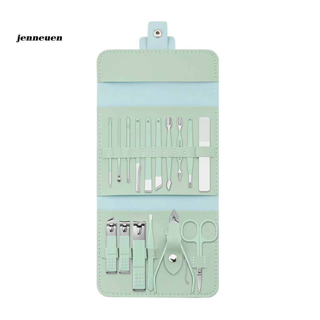 Bộ 16 Dụng Cụ Chăm Sóc Móng Tay Dùng Đi Du Lịch Tiện Dụng