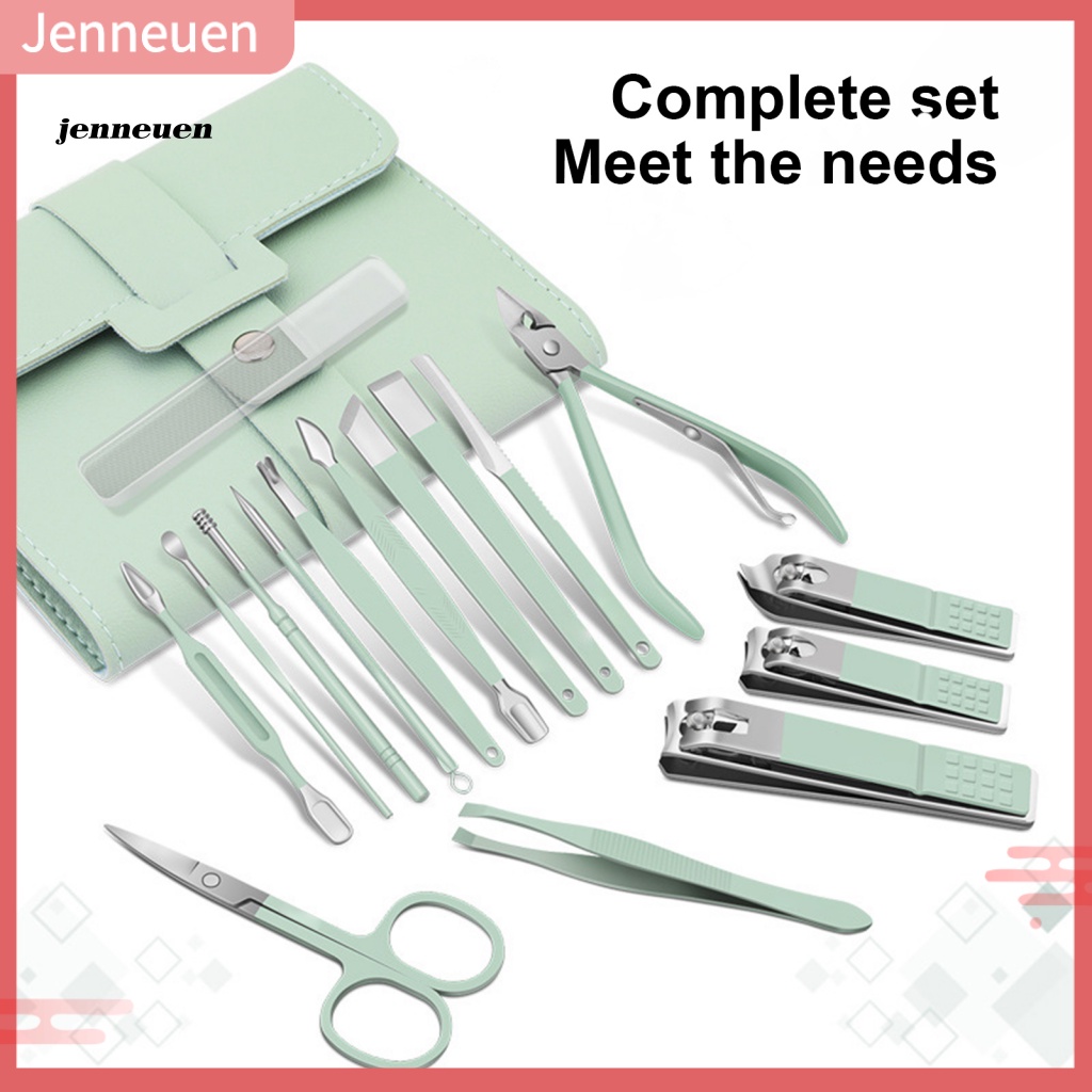 Bộ 16 Dụng Cụ Chăm Sóc Móng Tay Dùng Đi Du Lịch Tiện Dụng