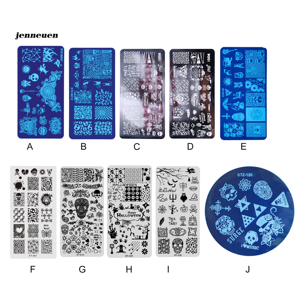 Jen Đĩa Tem In Móng Tay Nghệ Thuật Quyến Rũ Dễ Sử Dụng Cho Salon / Halloween