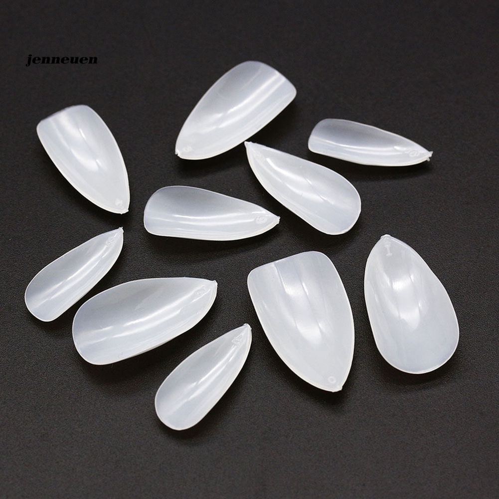 Bộ 500 Móng Tay Giả Đầu Nhọn Acrylic Toàn Diện DIY