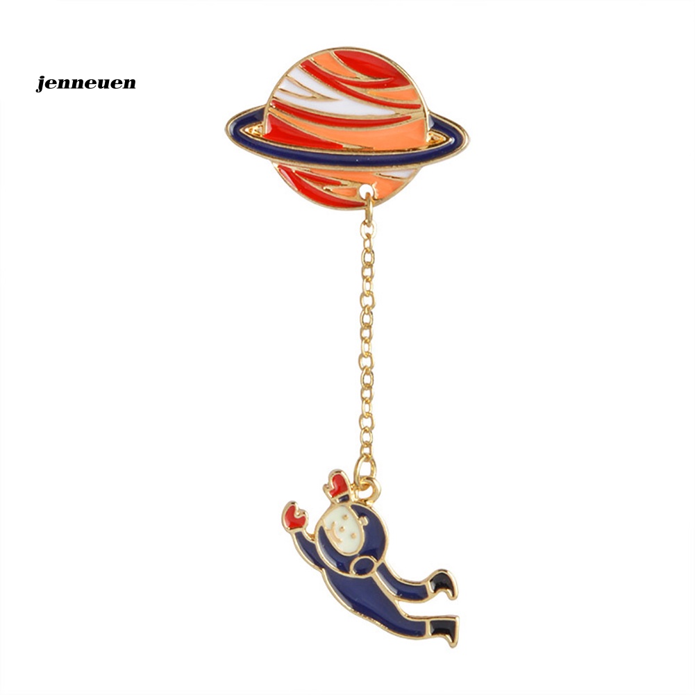 Trâm Cài Áo Hình Thỏ Phi Hành Gia Hành Tinh Trái Đất Thời Trang Unisex