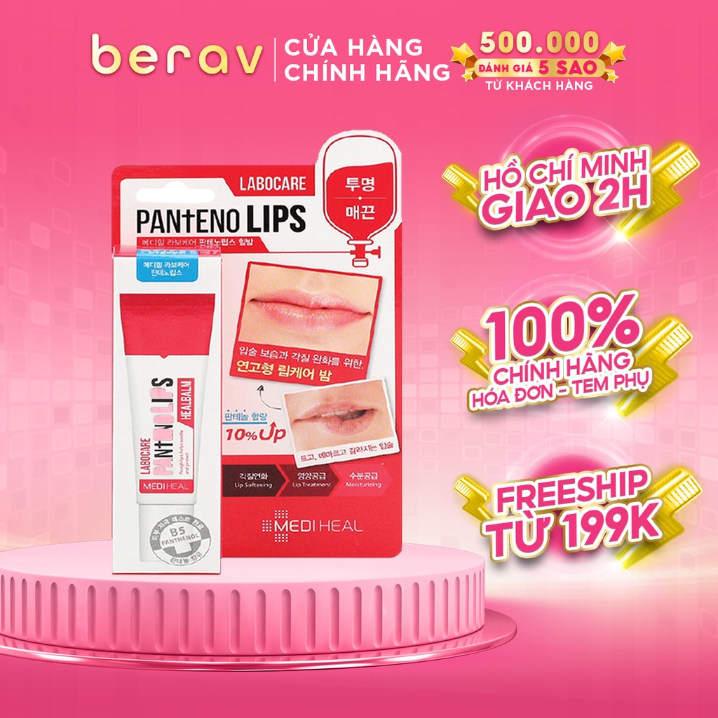 [MÓP DƠ VỎ] Son Dưỡng Mediheal Labocare Pantenolips HealBlam Ngừa Thâm Môi Ban Đêm 10ml