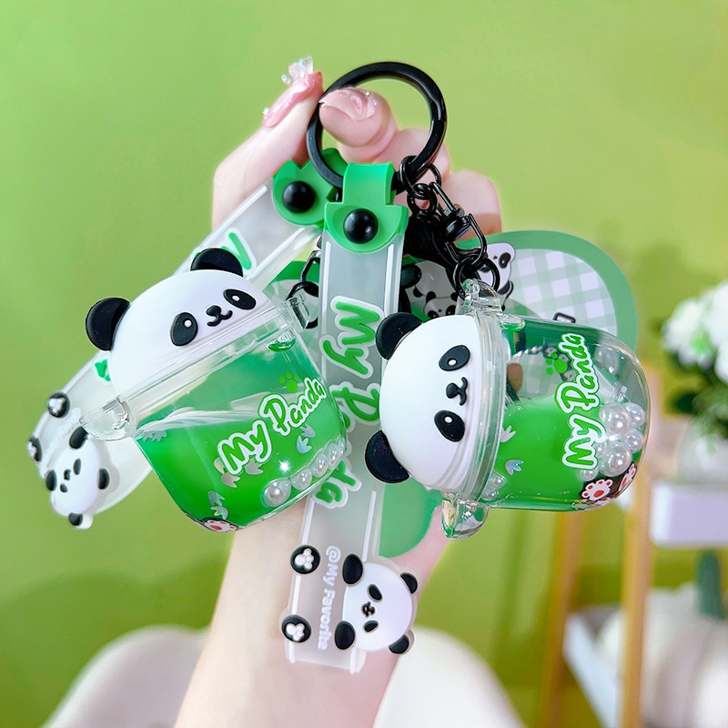 Móc Chìa Khóa Hình Gấu Trúc Bằng Acrylic Dễ Thương