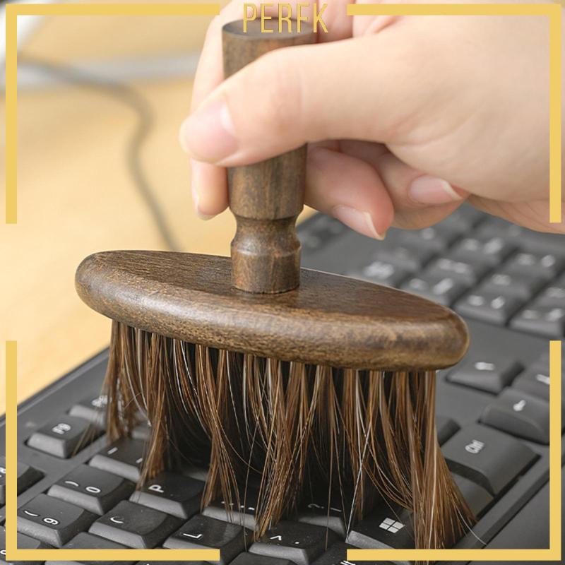 Chổi Quét Bụi Cổ Bàn Phím Máy Tính / Bàn Phím Bằng Gỗ Mềm Mại Chuyên Dụng Cho Salon Làm Đẹp