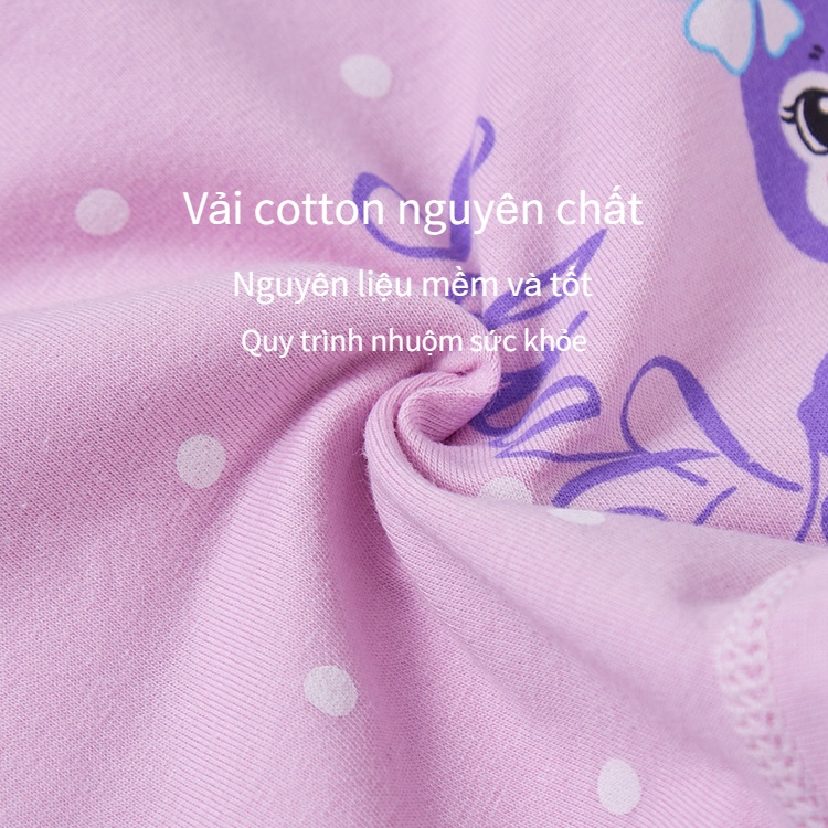 Quần Lót cotton Nhiều Màu Thoáng Khí Thoải Mái Cỡ Nhỏ Và Vừa In Họa Tiết Hoạt Hình Dễ Thương Cho Bé Gái