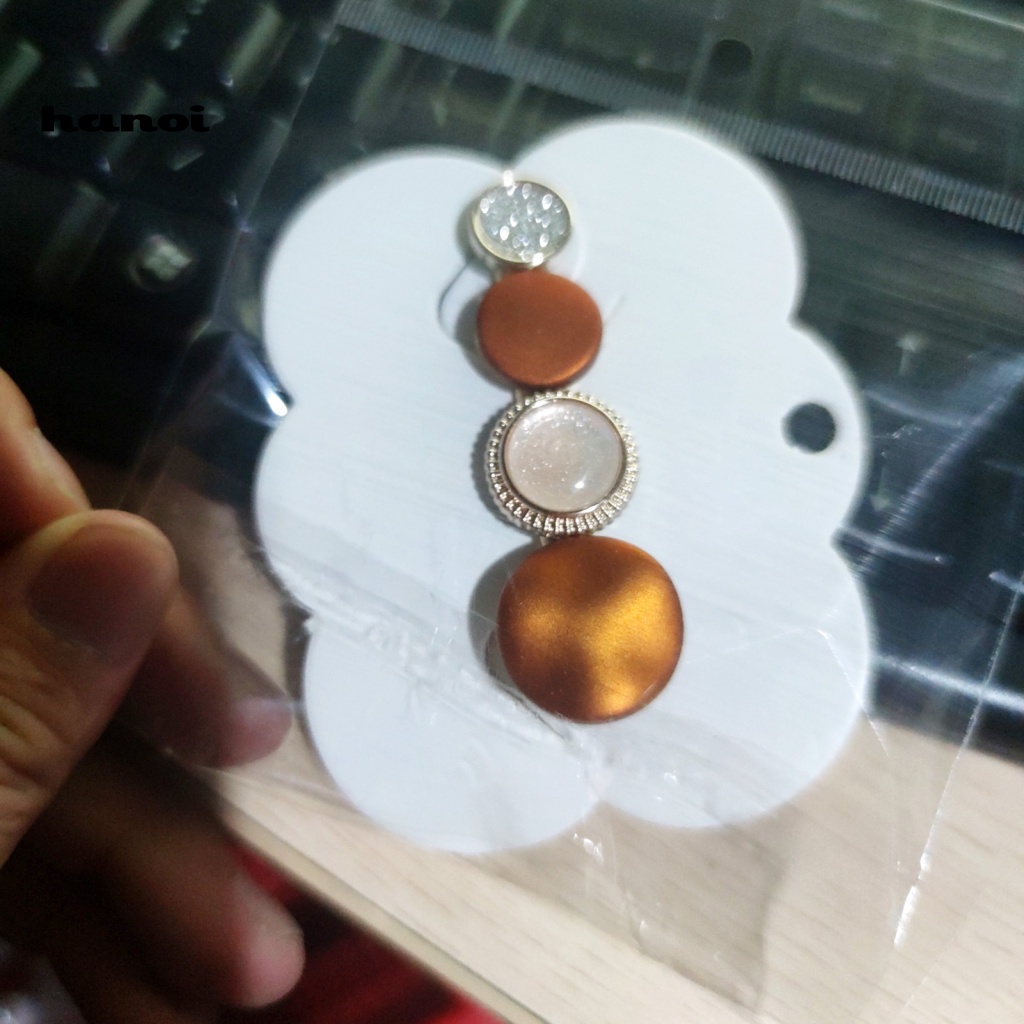 Kẹp Tóc Tròn Lấp Lánh Thời Trang Cho Nữ