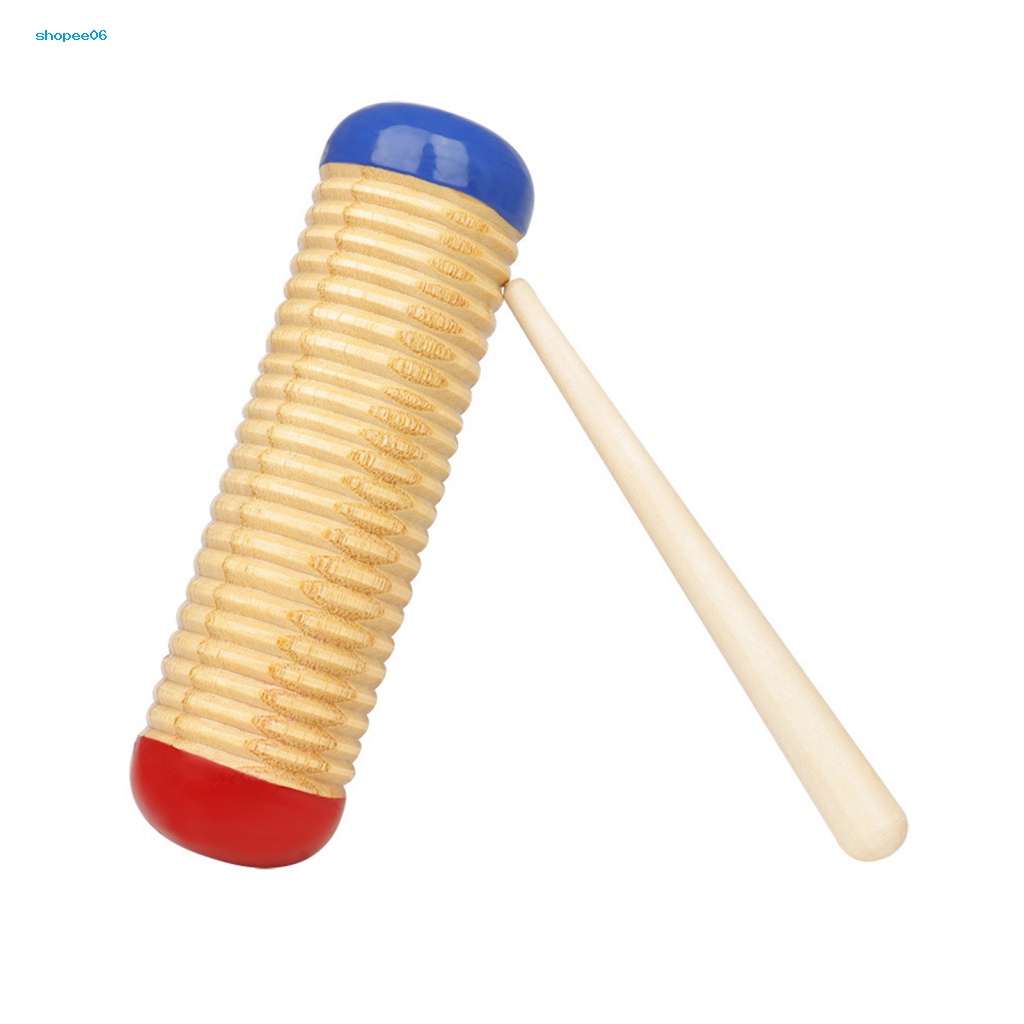 Bình Lắc Guiro Bằng Gỗ Trơn Dễ Sử Dụng