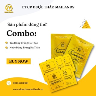 Combo quà tặng Trà đông trùng hạ thảo + nước đông trùng hạ thảo 24h ANHTHU.STORE
