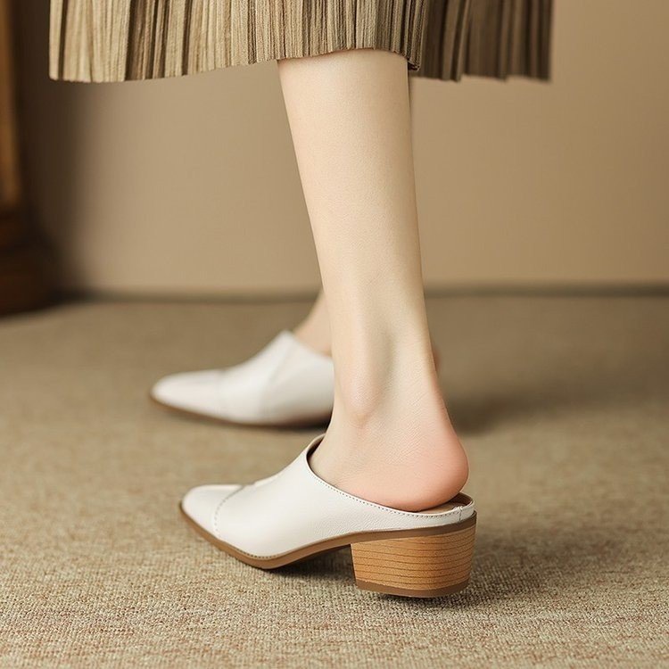 Giày Sandal Cao Gót Mũi Nhọn Phong Cách Hàn Quốc Cho Nữ Size 35-40