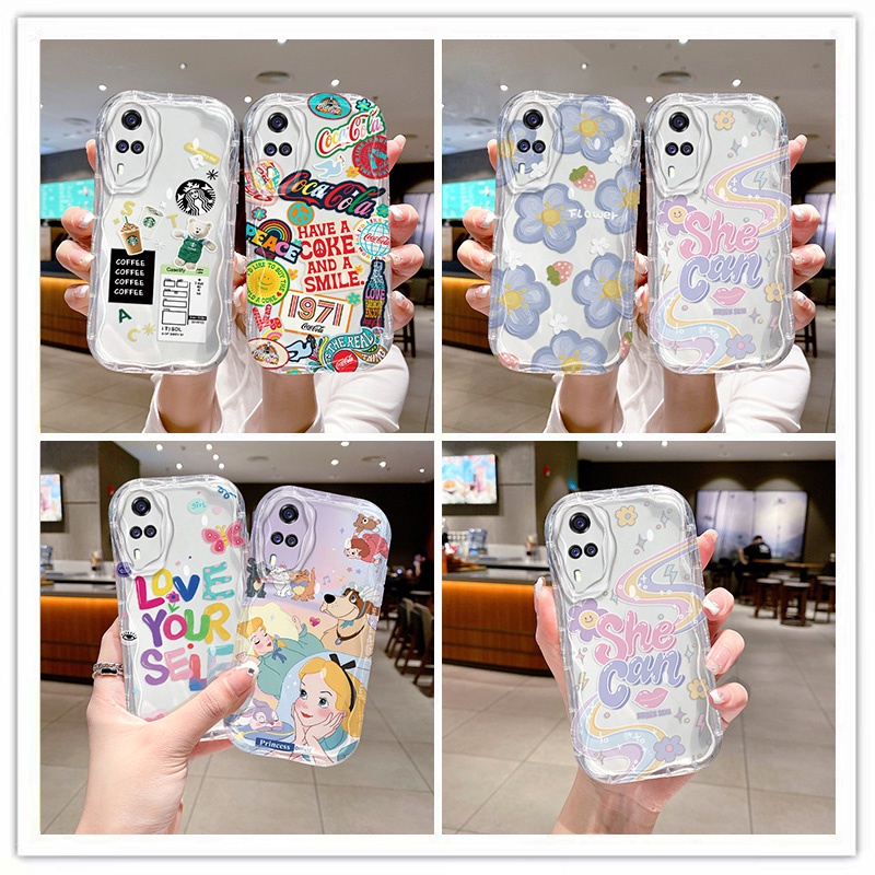 ốp lưng vivo y51 ốp lưng vivo y51a ốp lưng vivo y31 Ốp Điện Thoại Trong Suốt Họa Tiết Kem Cho vivo y51 vivo y51a vivo y31