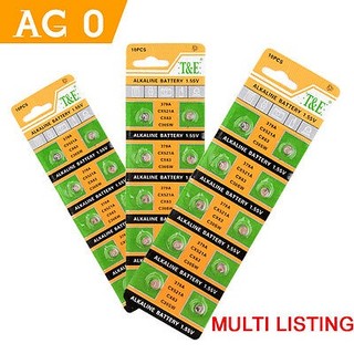 [HCM]vĩ 10 viên Pin nút AG0 T&E