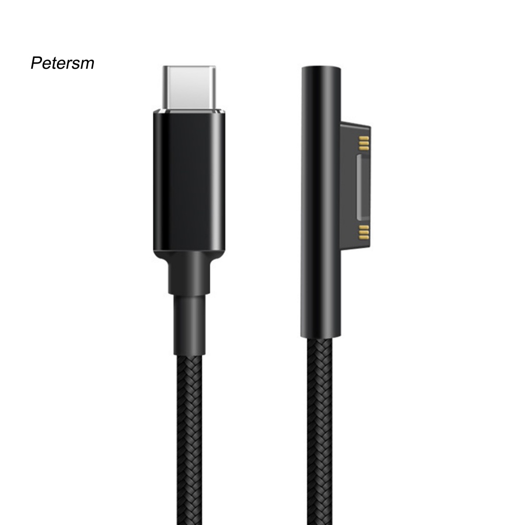 Dây Cáp Sạc Nhanh Từ Tính PP 65W 15V 4A Cho Laptop Microsoft Surface Pro 3 / 4 / 5 / 6 / Go / Book 1 / Book 2