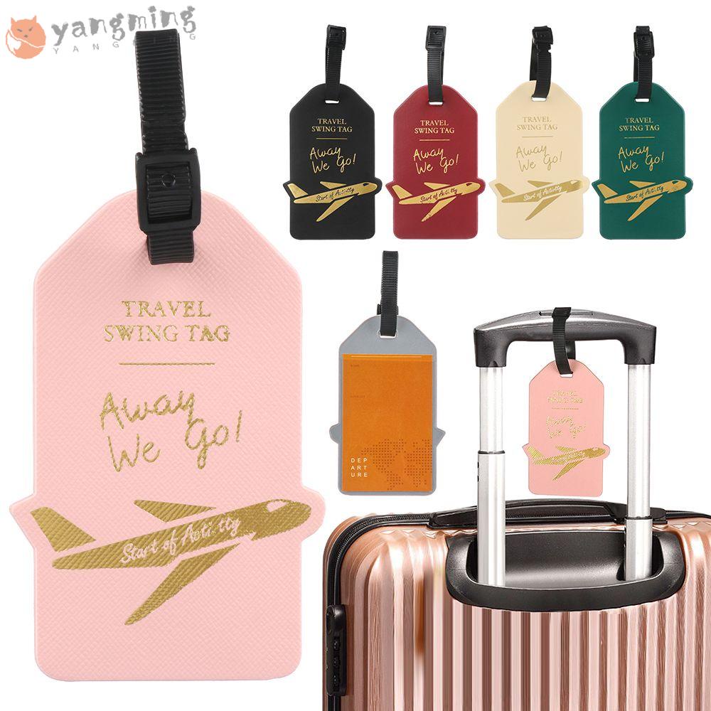 Nhãn vali yangming dây thừng tái sử dụng thẻ hành lý máy bay