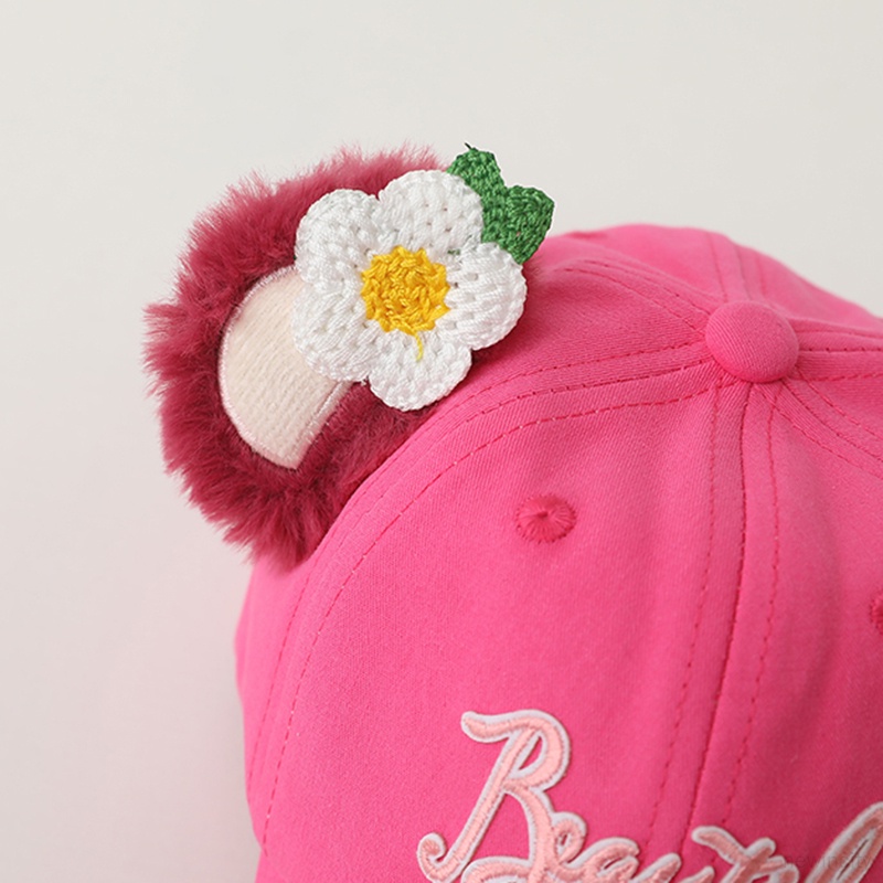 Mũ Lưỡi Trai Thêu Chữ Phong Cách Hàn Quốc Cho Bé Gái