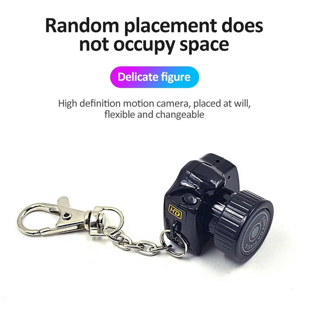 Y2000 Camera Mini Camera Wifi Không Dây 1080p Ghi Hình Ghi Âm Cao Camera     Gia Đình Qiqimall_vn