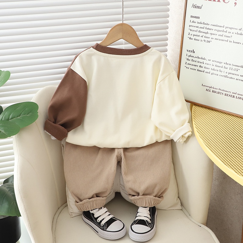 Set Đồ 2 Món Gồm Áo Thun + Quần Dài Thời Trang Mùa Xuân Cho Bé Sơ Sinh