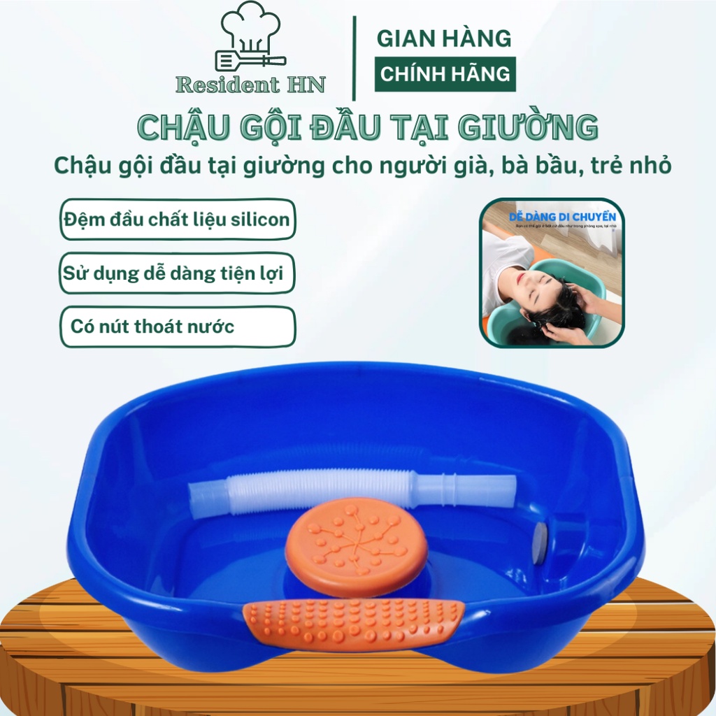 Chậu Gội Đầu Tại Giường, Bồn Gội Đầu Giành Cho Bà Bầu, Trẻ Em, Thau Gội Đầu Cho Người Già, Bệnh Nhân, Có Vòi Xả Nước, Đệ