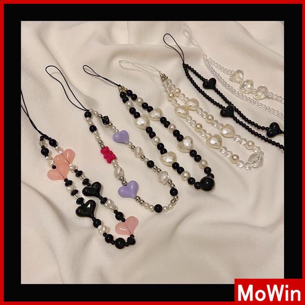 Ốp Lưng Điện Thoại Dây Vòng Tay Hạt Màu Đẹp Nhiều Kiểu Dáng Mặt Cười Hạt Tình Yêu Tương Thích Với iPhone Màu Sắc