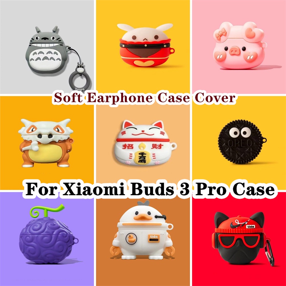 Vỏ Bảo Vệ Hộp Sạc Tai Nghe Xiaomi Buds 3 Pro Xiaomi Buds 3 Pro Mềm Chống Rơi Hình Shiba Inu Dễ Thương
