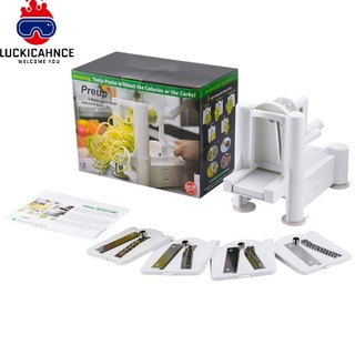 5-Blade Slicer Vegetable Spiral Cutter Fruit Chopper Spiralizer Kitchen Tools lucki