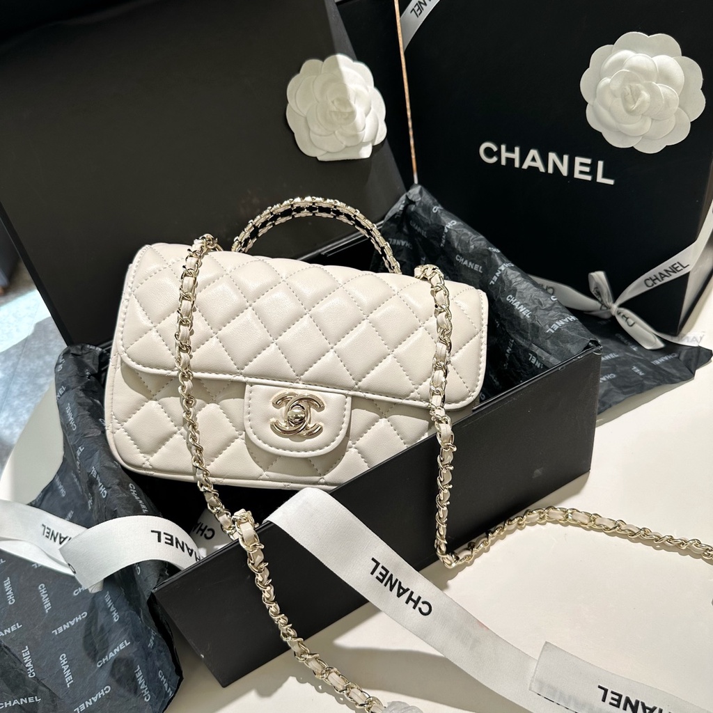 Túi Đeo Chéo Có Tay Cầm Đính Đá Thời Trang Cho Nữ