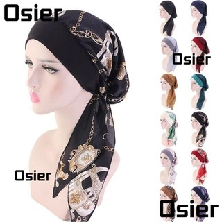 Nón Turban Co Giãn In Họa Tiết Phong Cách Thời Trang Dành Cho Nữ