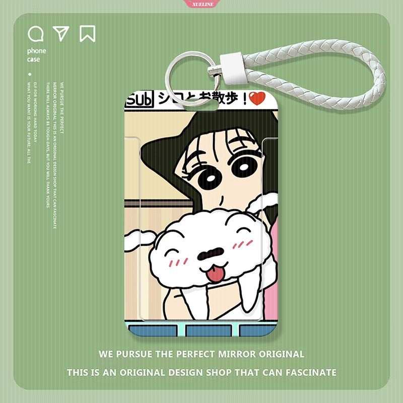 1 Móc Khóa Đựng Thẻ ID Hình Cậu Bé Bút Chì Shin-chan Dễ Thương