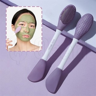 Cọ Silicone 2 Trong 1 Dùng Để Quét Mặt Nạ Tẩy Tế Bào Chết Cho Nữ