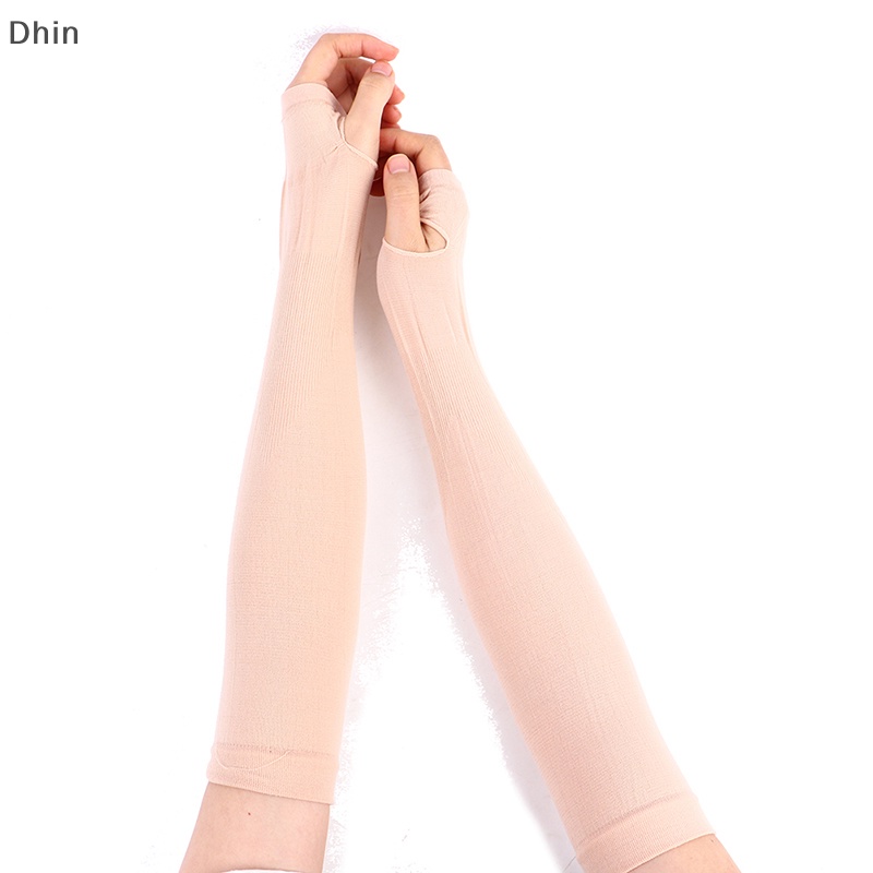 Găng Cánh Tay Chống Nắng / Tia Uv / Chống Trượt Bằng Lụa Mát Dùng Khi Lái Xe Ngoài Trời Vào Mùa