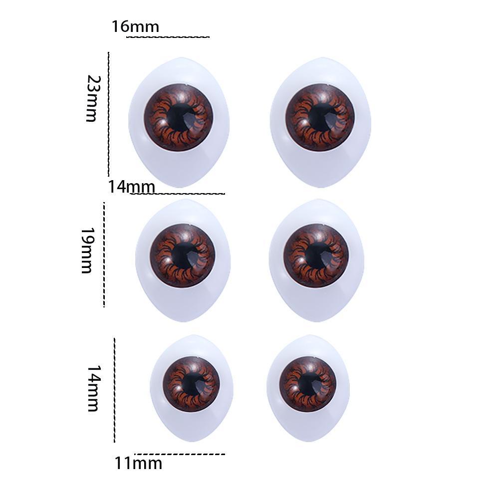 Set 20 Mắt Khủng Long Giả Bằng Nhựa Cho Búp Bê