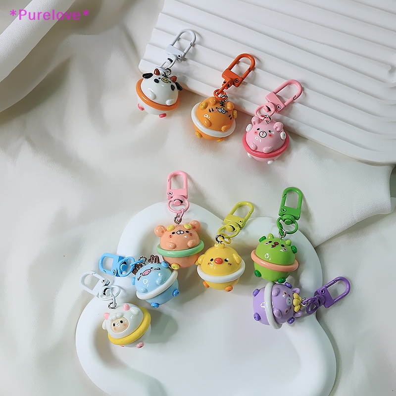 Móc Khóa Hình Bánh Donut Ba Chiều Bằng Nhựa Resin Dễ Thương Mới