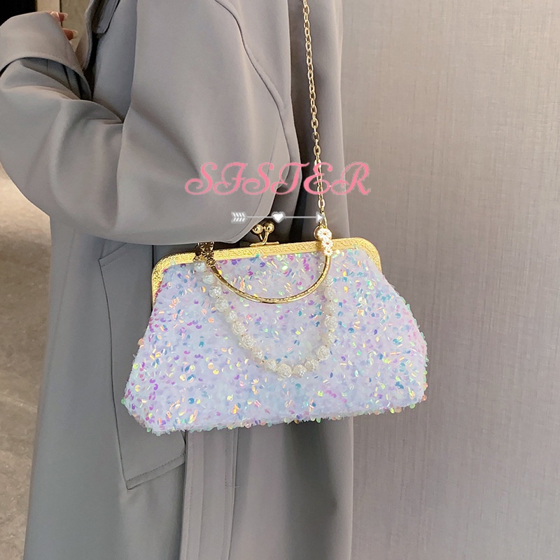 SISTER Túi Xách Đeo Chéo Nữ Korean Style Chất lượng cao Thời trang Phong cách L91TLST 37Z230910