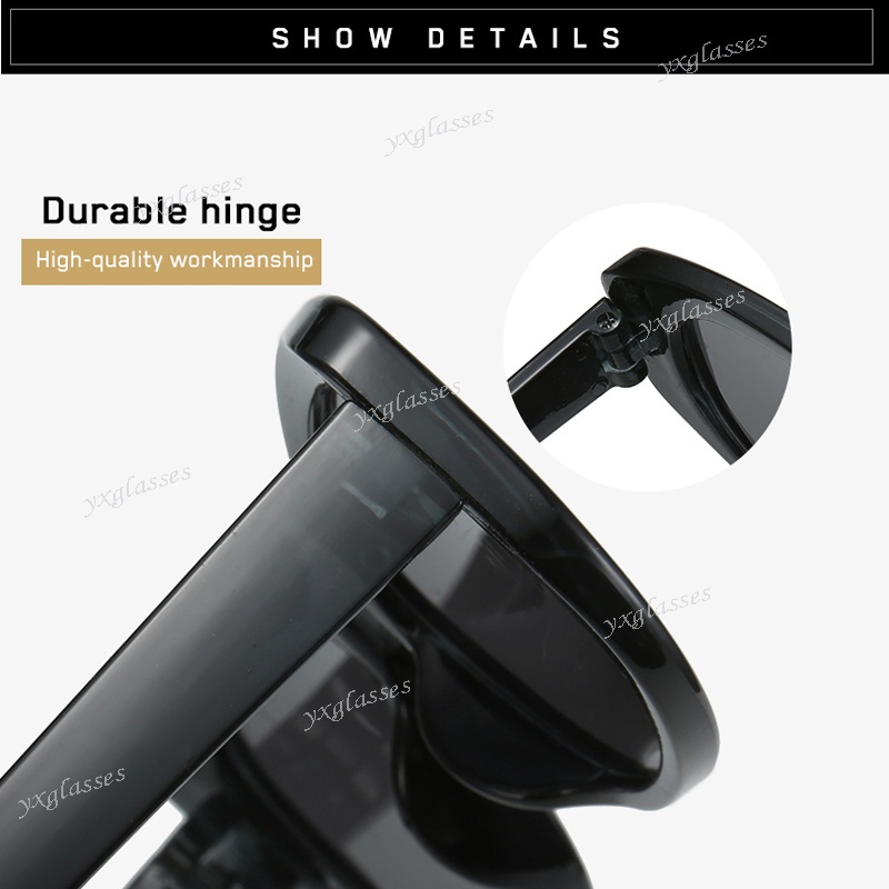 Kính Mát Hình Chữ Nhật Nhỏ Màu Nâu Và Đen Chống Tia UV Phong Cách Hàn Quốc Thời Trang Cho Nam Nữ