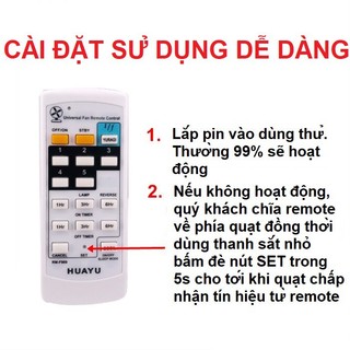 Điều khiển quạt đa năng RM-F989 Remote điều khiển quạt cho tất cả dòng quạt bàn quạt treo tường quạt trần