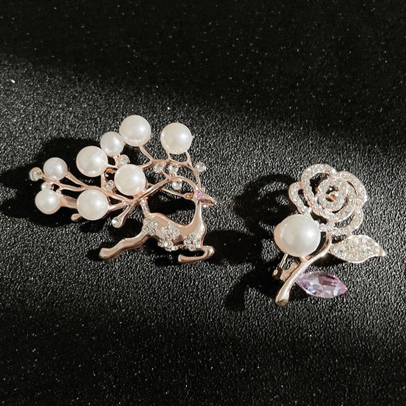 Trâm Cài Áo Hình Nơ Đính Đá Bằng Hợp Kim Cao Cấp Thời Trang Hàn Quốc