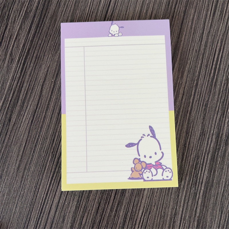 Bộ 50 Giấy Ghi Chú Họa Tiết Sanrio Kuromi Dễ Thương