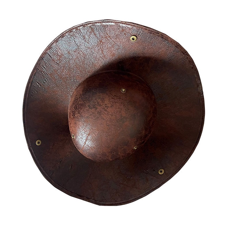 Bbyter halloween brown đau khổ cướp biển tricorn mũ hóa trang đảng đàn ông phụ nữ giả da cướp biển trang phục phụ kiện mũ